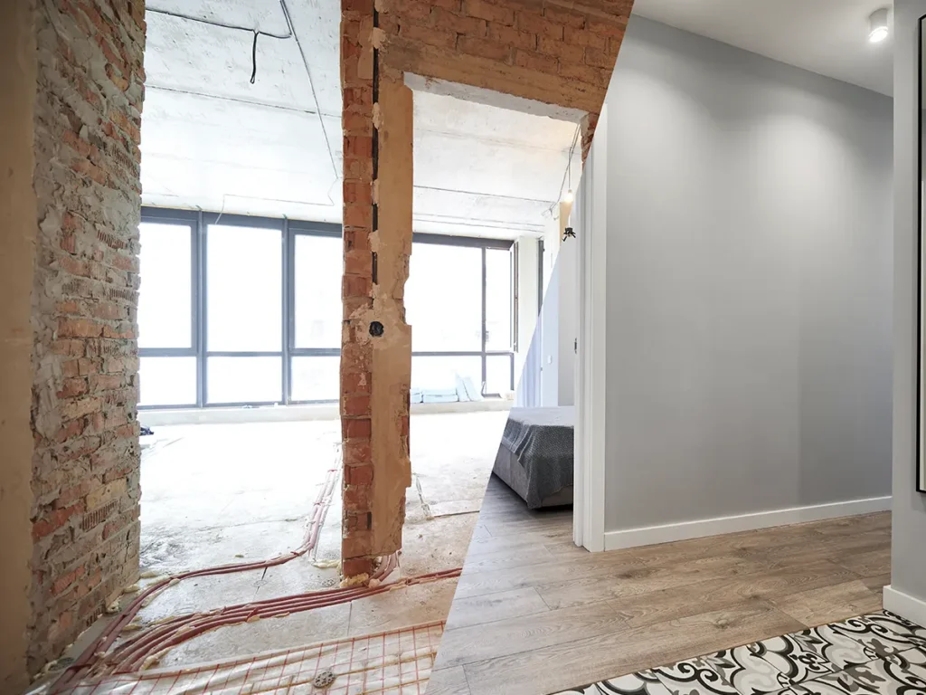 Servicio de reforma integral de vivienda en Castellón con renovación completa de interiores y acabados profesionales.