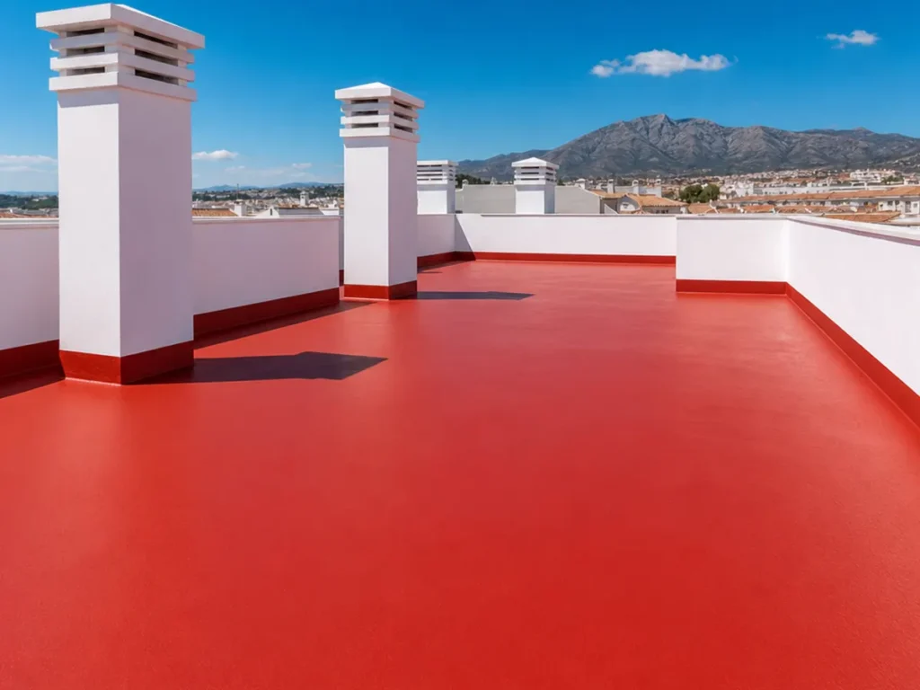 Terraza impermeabilizada en Castellón con membrana protectora de alta resistencia